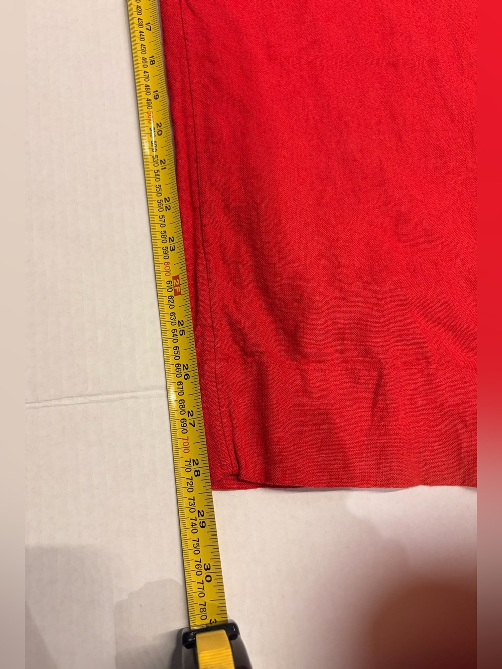 🌻ABERCROMBIE & FITCH Red Elastic-Waist Lined Pants - Picture 8 of 13